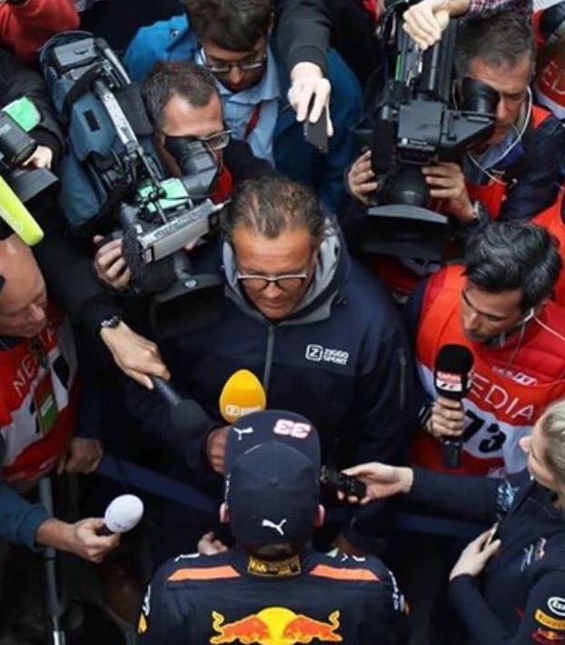 Jack Plooij met Max Verstappen Jr.