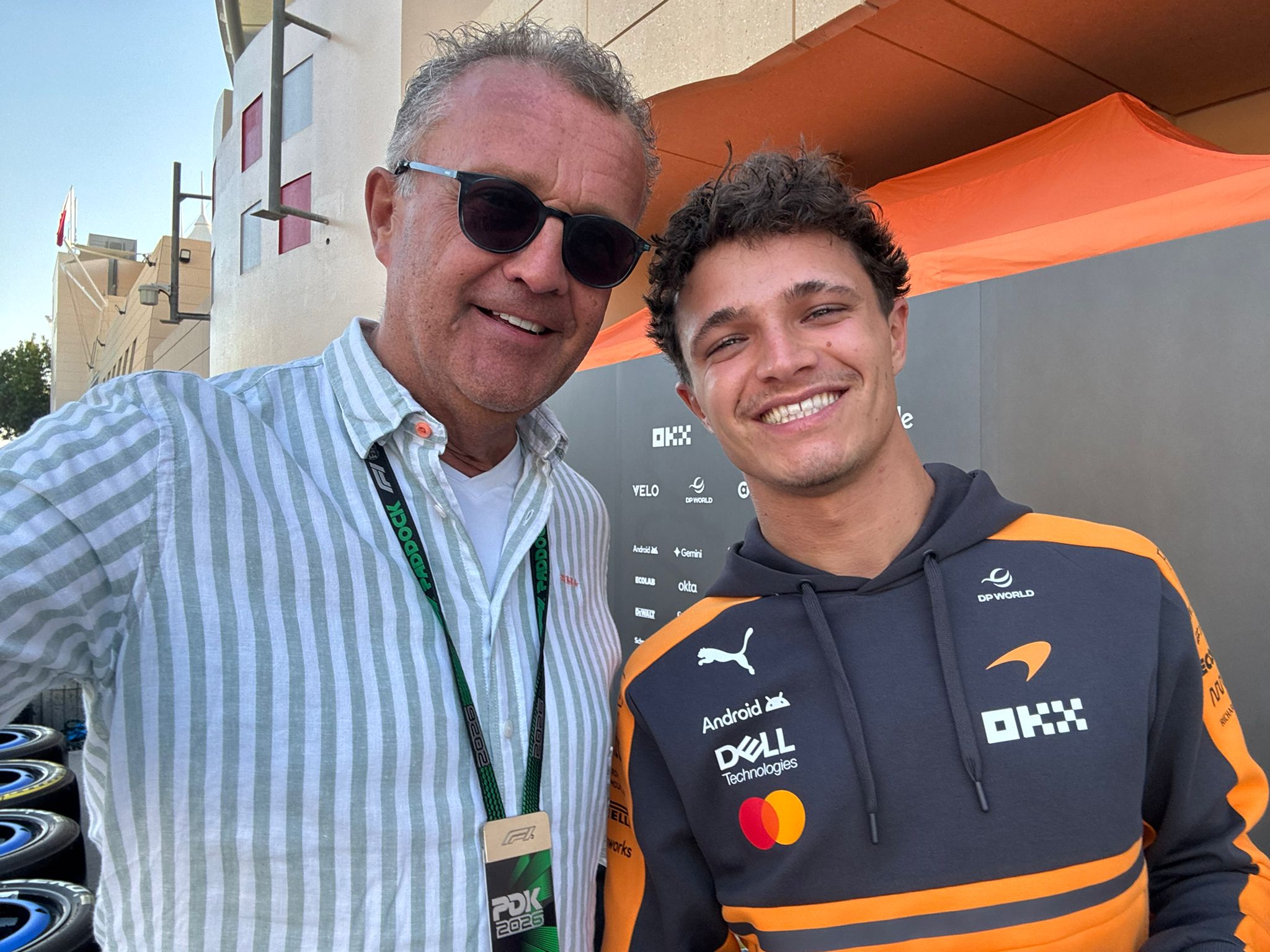 Jack Plooij met Lando Norris