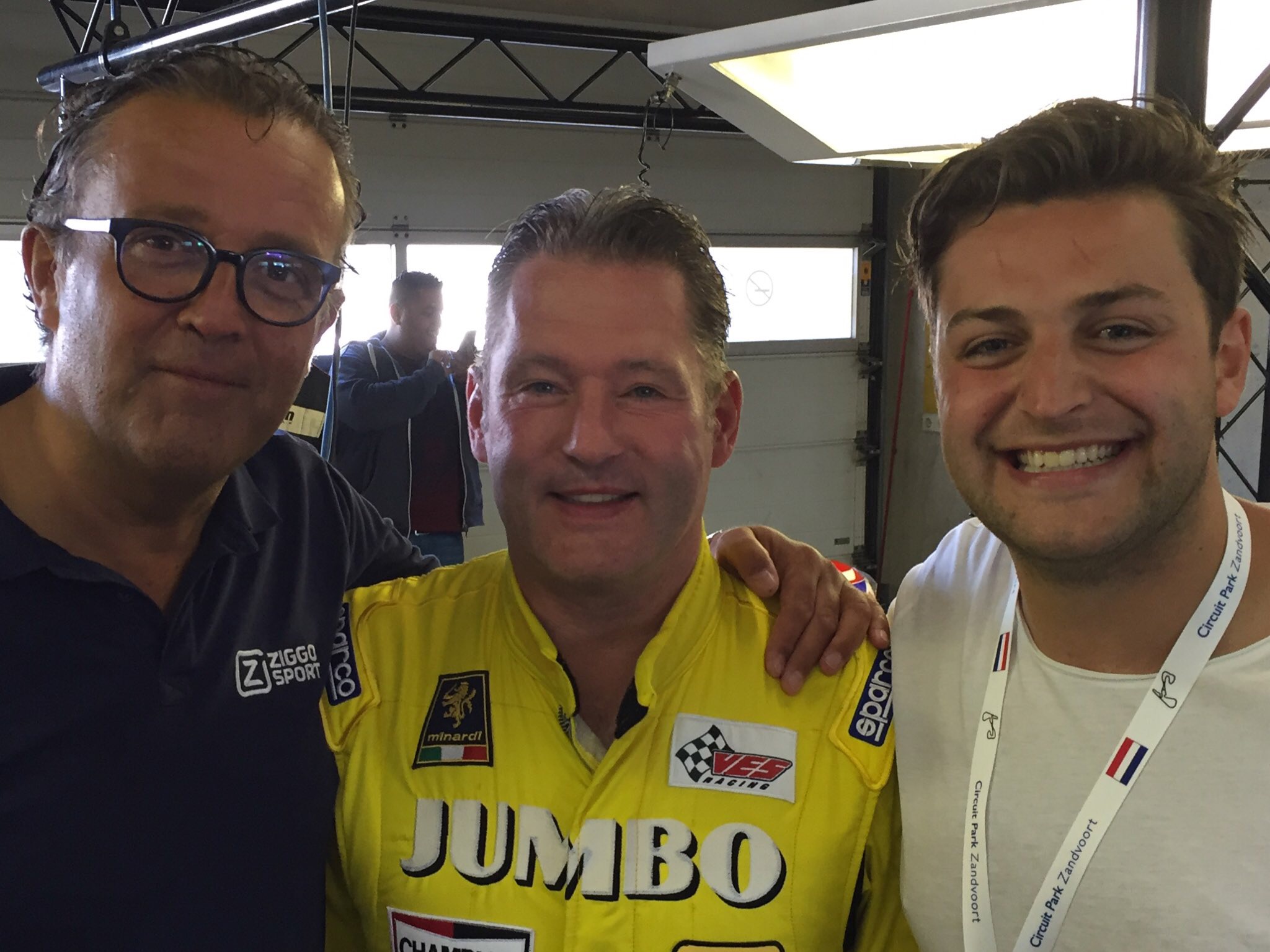 Jack en Michael Plooij met Jos Verstappen