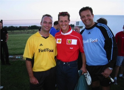 Jack Plooij met Michael Schumacher
